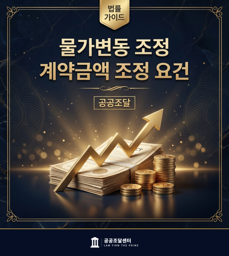 공공계약 물가변동 계약금액 조정 요건 — 공공조달센터 법률 가이드
